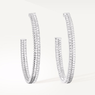 Boucheron Quatre Radiant Edition white Hoop Earrings