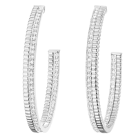 Boucheron Quatre Radiant Edition white Hoop Earrings