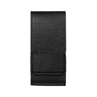 Вертикальный Чехол Vertu Signature Touch из кожи ящерицы черного цвета с откидным клапаном