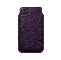 Вертикальный Чехол Vertu Signature Touch из кожи ящерицы сливового цвета
