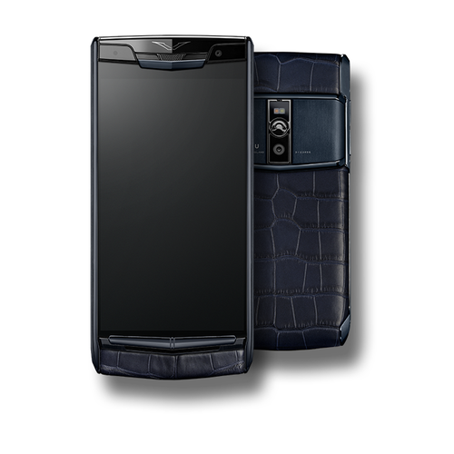 VERTU SIGNATURE TOUCH NEW PURE NAVY ALLIGATOR