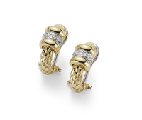 Fope серьги FLEX'IT SOLO Yellow Gold Diamond Earrings OR621 BBR