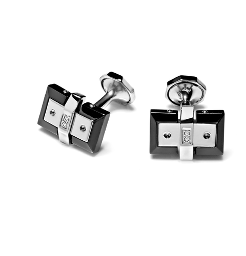 Мужские запонки Gemini Men With Diamonds Baraka PS24504