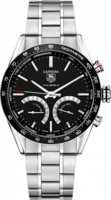 TAG Heuer Carrera 1/100 th sec Electro-Mechanical Chronograph 43 mm CV7A12.BA0795