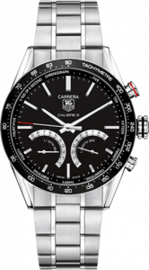 TAG Heuer Carrera 1/100 th sec Electro-Mechanical Chronograph 43 mm CV7A12.BA0795
