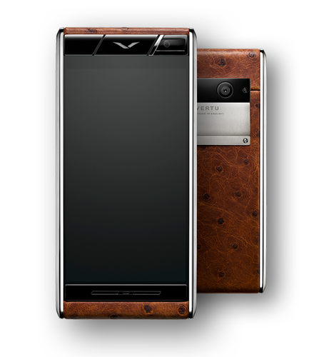 VERTU Aster Cognac Ostrich
