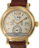 Arnold & Son GMT Timekeeper III (RG / Silver / Leather)