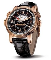 Arnold & Son Hornet Worldtimer (RG / Black / Leather)