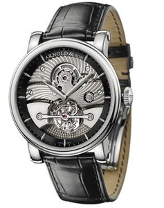 Arnold & Son Tourbillon Sir John (WG-Black / Silver / Leather)