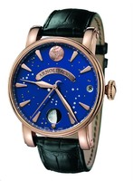 Arnold & Son True Moon (RG / Blue / Leather)
