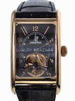 Audemars Piguet Edward Piguet Tourbillon (YG / Black / Black Leather Strap)