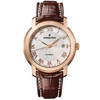 Audemars Piguet Jules Audemars Date (PG / Silver / Leather)
