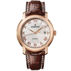 Audemars Piguet Jules Audemars Date (PG / Silver / Leather)