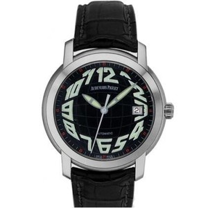 Audemars Piguet Jules Audemars Date (WG / Black / Leather)