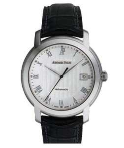 Audemars Piguet Jules Audemars Date (WG / Silver / Leather)