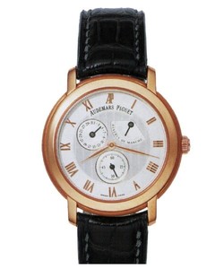 Audemars Piguet Jules Audemars Day Date (RG / White / Leather)