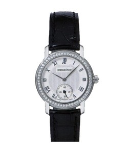 Audemars Piguet Jules Audemars Ladies Small Seconds (WG-Diamonds / Silver / Leather)