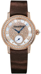 Audemars Piguet Jules Audemars Lady (RG-Diamonds / MOP-Diamonds / Brown Satin Strap)