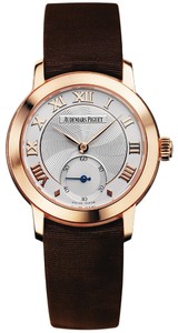 Audemars Piguet Jules Audemars Lady (RG / Silver / Brown Satin Strap)