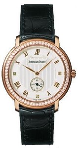 Audemars Piguet Jules Audemars Small Seconds (RG-Diamonds / Silver / Leather)