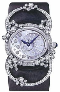 Audemars Piguet Millenary Lady (WG-Diamonds / Black-Diamonds / Satin Strap)