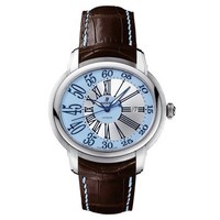 Audemars Piguet Millenary Novelty Automatic (WG / Light Blue / Leather)