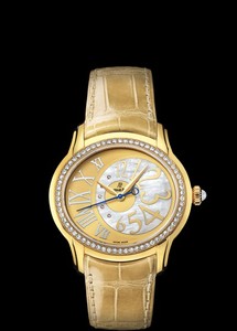 Audemars Piguet Millenary Novelty Ladies (YG / Brown MOP / Leather)