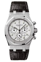 Audemars Piguet Royal Oak Chronograph (WG / White / Leather)