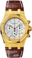 Audemars Piguet Royal Oak Chronograph (YG / White / Leather)