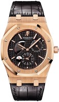 Audemars Piguet Royal Oak Dual Time (PG / Black / Leather)