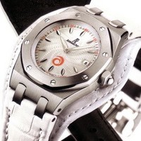 Audemars Piguet Royal Oak Ladies Alinghi (SS / Silver / White Leather)