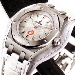 Audemars Piguet Royal Oak Ladies Alinghi (SS / Silver / White Leather)