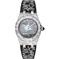 Audemars Piguet Royal Oak Ladies Oak Leaves (WG-Diamonds / MOP / Black Satin)