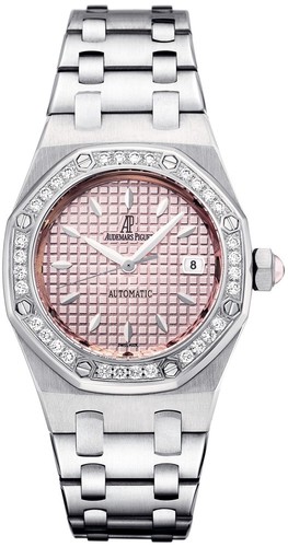 Audemars Piguet Royal Oak Ladies (SS-Diamonds / Pink / SS / Automatic)