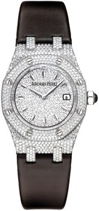 Audemars Piguet Royal Oak Ladies (WG / Pave Diamonds / Strap)