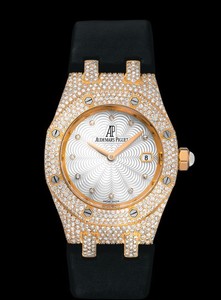 Audemars Piguet Royal Oak Lady (RG-Diamond / Silver / Satin)