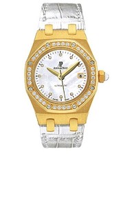 Audemars Piguet Royal Oak Lady (YG / Silver / Leather)