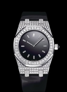 Audemars Piguet Royal Oak Tuxedo Ladies (WG / Diamonds / Leather)