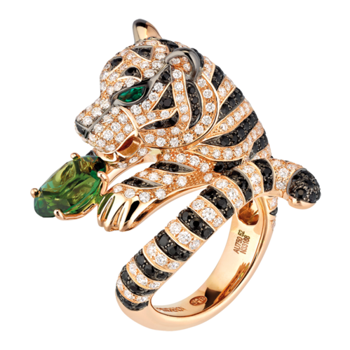 Boucheron Bagha, the tiger Pink ring Tourmaline