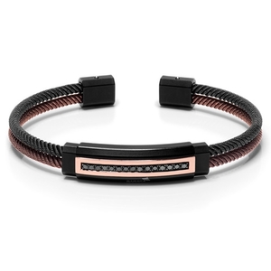 Мужской браслет Bracelet Baraka with Black Diamonds 'Ref: BR22147-2
