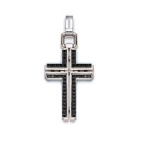 Мужской кулон Men's Cross Pendant With Diamonds Baraka 'Ref: CR214441B
