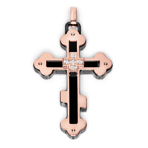 Мужской кулон Men's Cross Pendant With Diamonds Baraka CR22153