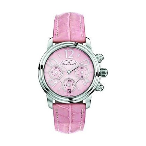 Blancpain Flyback chronograph Ladies (SS/Pink/Leather strap)