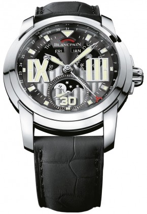 Blancpain L-evolution 8 Jours Moone Phase (SS/Silver/Leather strap)