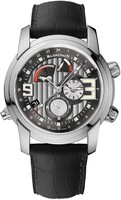 Blancpain L-evolution Alarm GMT (SS/Silver/Leather Strap)