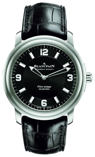 Blancpain Leman Aqua Lung Minute Repeater (Ti / Black / Leather)