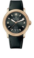 Blancpain Leman Big Date Automatic (RG / Black / Rubber)