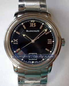 Blancpain Leman Big Date Central Seconds (SS / Black / SS)