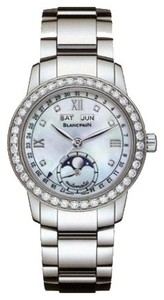 Blancpain Leman Complete Calendar Ladies (Steel / White / Diamonds)