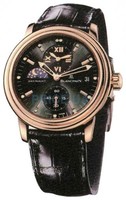 Blancpain Leman Double Time Zone (RG / Black / Leather)